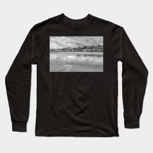 East the Water, Bideford, Devon, Monochrome Long Sleeve T-Shirt